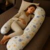 Ксенчик-Птенчик Подушка для беременных для сна U, плюш + хлопок